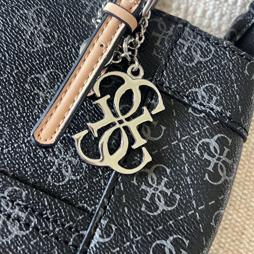 GUESS Delaney Logo Mini Tote - Picture 13 of 16